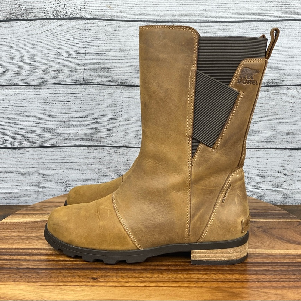 Sorel Emelie Mid Calf Nubuck Leather Waterproof Boot NL2679-286 Women’s Size 6.5